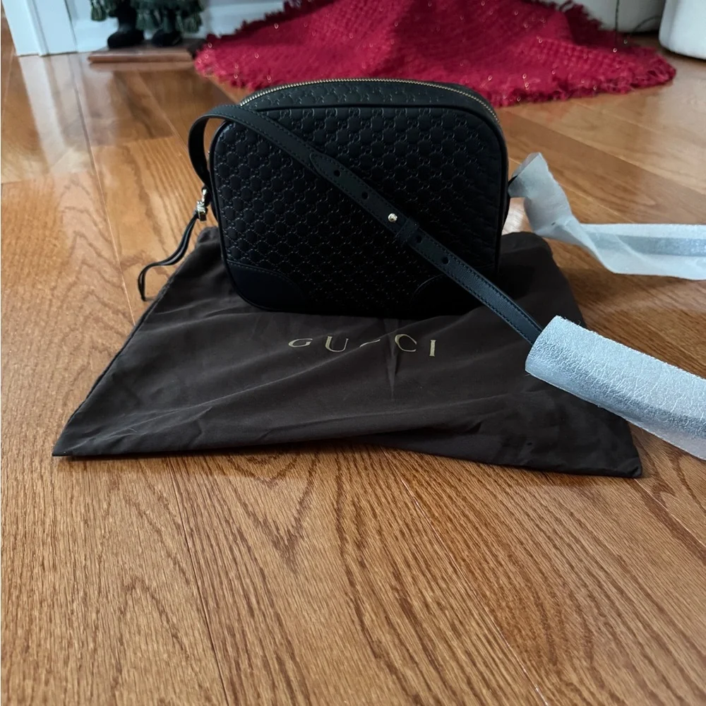GUCCI Black Leather Bree Crossbody Bag. Brand new. - Picture 2 of 9
